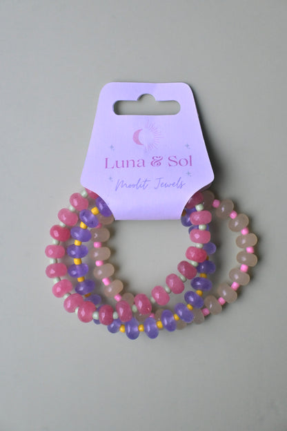 Sun-Kissed Stack Bracelets Trio Set