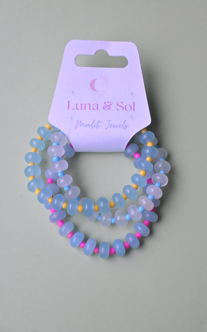 Sun-Kissed Stack Bracelets Trio Set