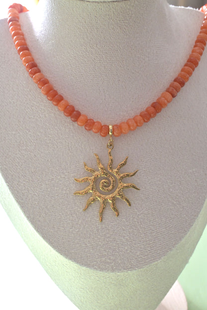 Luna and Sol Sun Necklace