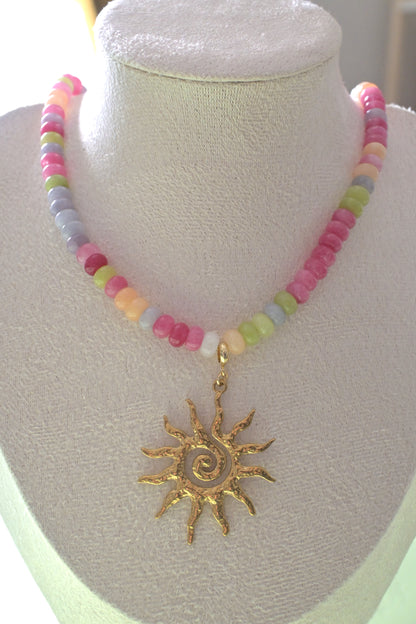 Luna and Sol Sun Necklace