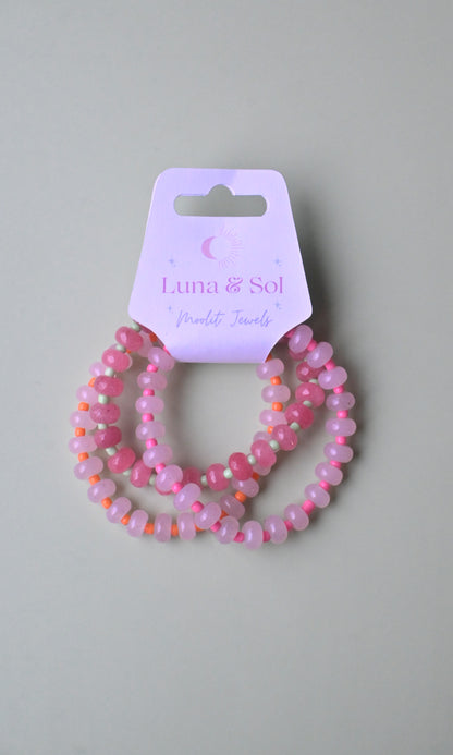 Sun-Kissed Stack Bracelets Trio Set